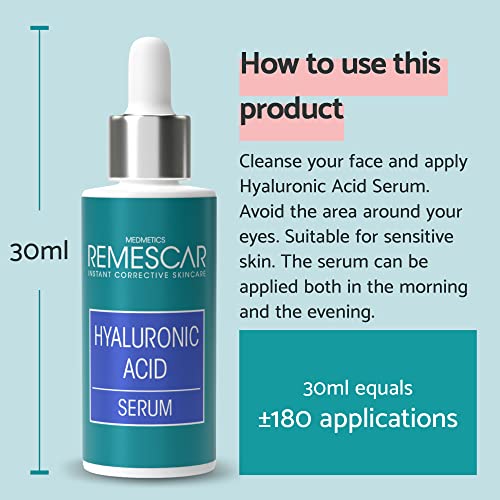 Remescar Hyaluronic Acid Serum for Face 30ml, Intense Moisturising Complex for Skin Hydration for Beautiful & Healthy Skin - Image 3