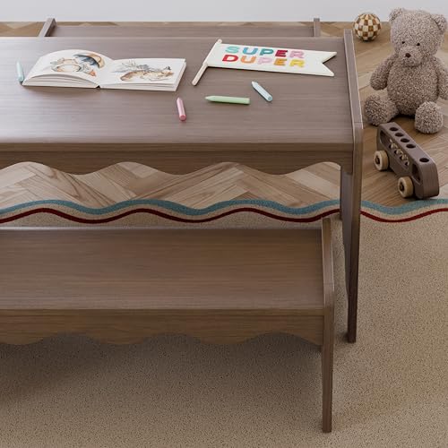 Image of Storkcraft Casablanca Montessori Indoor Kids Table & Bench Set, Hazelnut