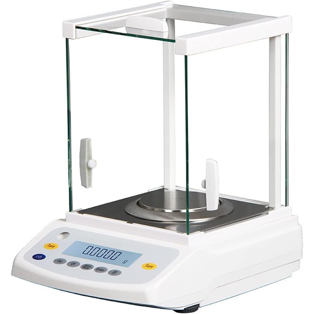 JKJZSALJ Lab Precision Digital Balance, 1Mg Electronic Analytical Balance, Auto-External Calibration Balance Scale, Balance With Rs-232C Interface, For Laboratory,320g/1mg