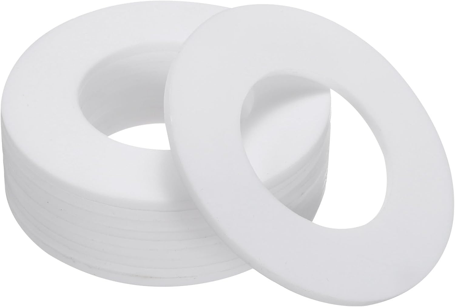 PATIKIL Flat Washers, 10 Pcs 102mm OD 57mm ID 3mm Thickness DN50 PTFE Seal Washers Flange Gasket Sealing Gasket for Faucet Pipe Water Hose
