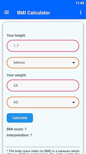 BMI Calculator