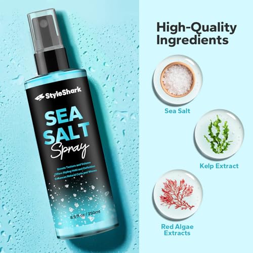 Sea Salt Spray for Hair Men & Women (8.5 Fl Oz), Sea Salt Spray for Men, Beach Wave & Volumizing Texturing Sprays to Add Volume & Texture - Image 3