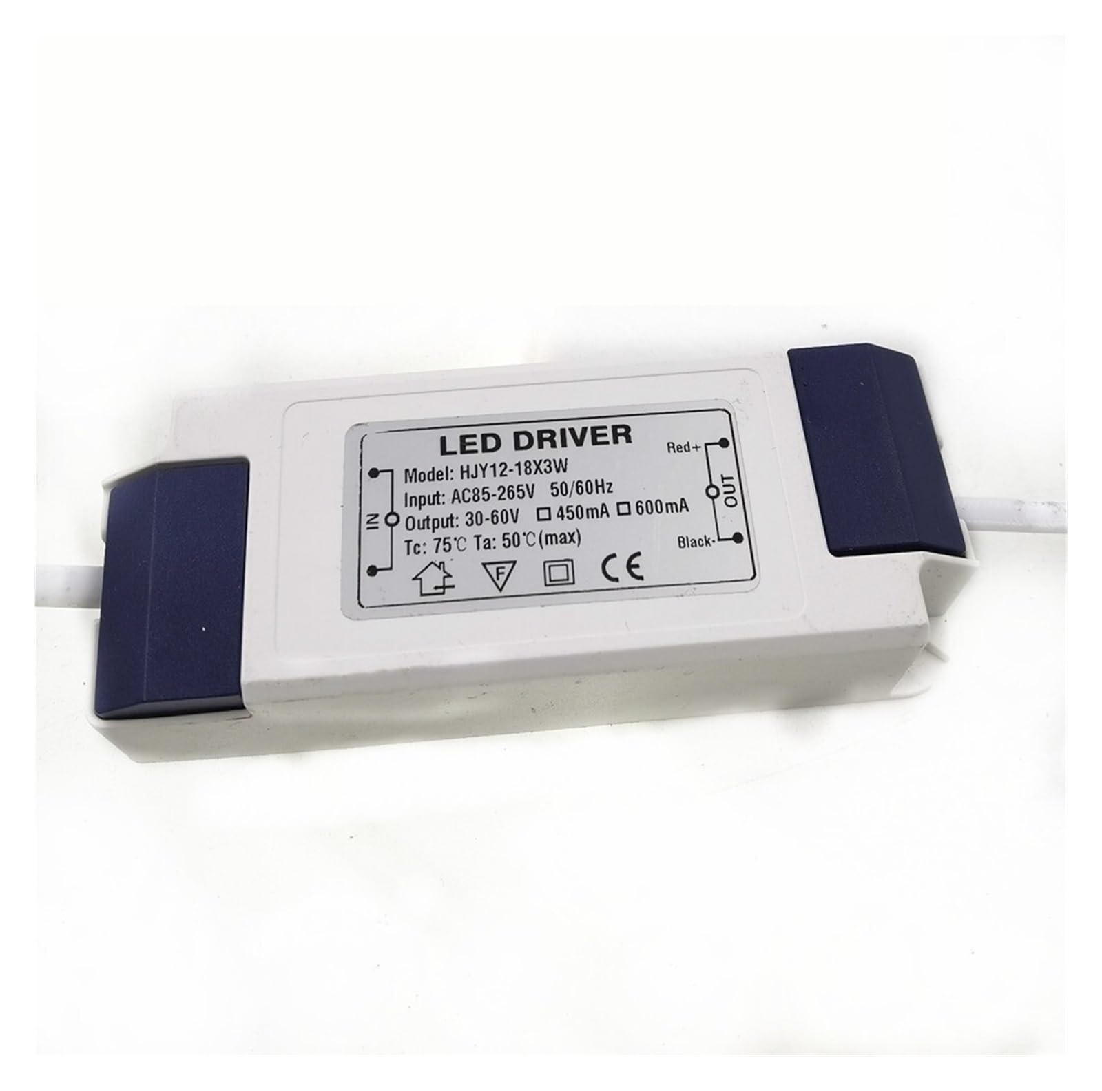 Pilote LED 12-18X3W transformateur adaptateur secteur courant constant