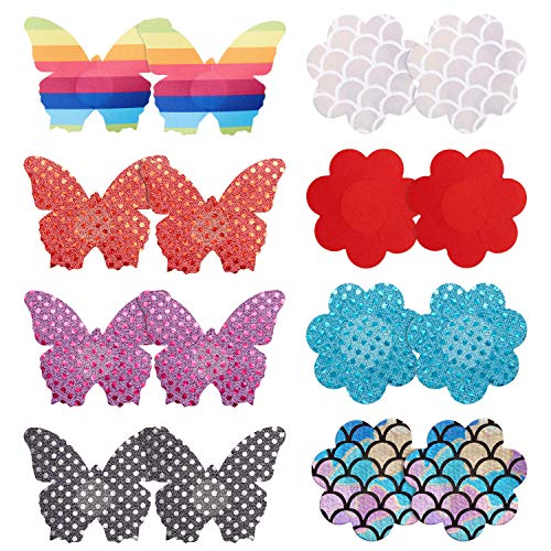 60 Pairs Nipple Cover Self Adhesive Breast Pasties Disposable Multi Designed Nipple Covers (Style 1) #TOP4