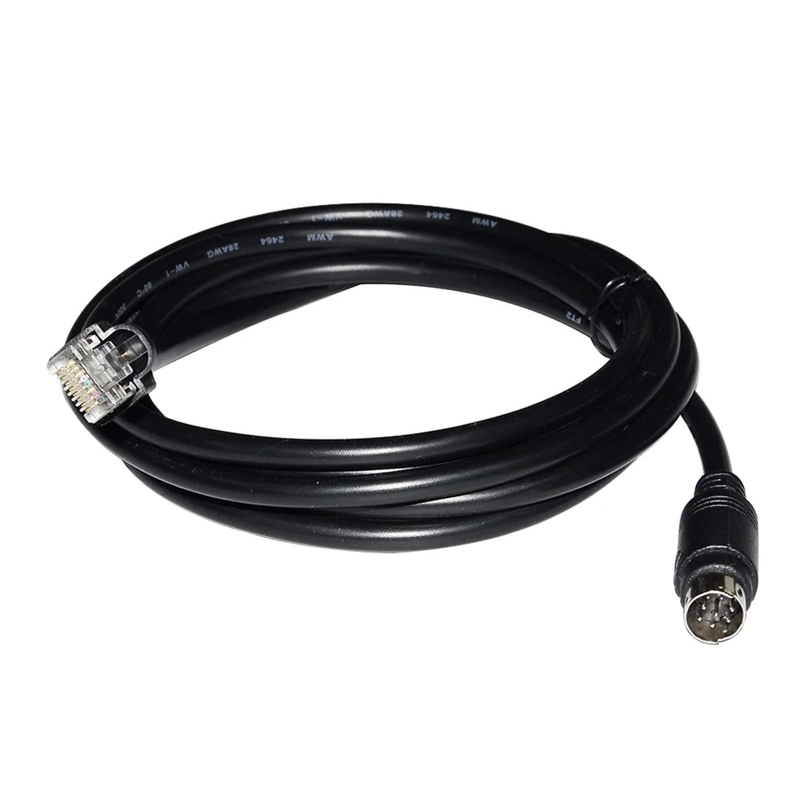 Cable de comunicación de programación RS422, conector macho RJ45 a Mini Din 8P MD8(3 metres)