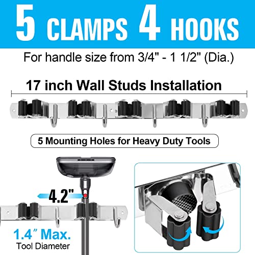 Tskcos TS003 Heavy Duty Metal Mop And Broom Holder thumb #3