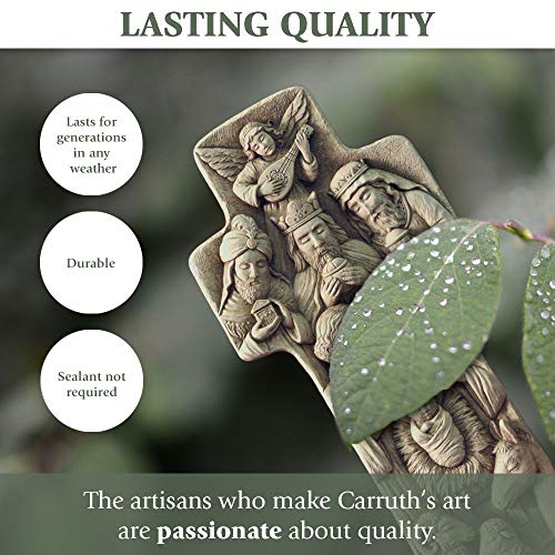 Carruth Studio, First Noel Plaque, Original Sculpture Handcrafted In Stone, Artisan Made #TOP3