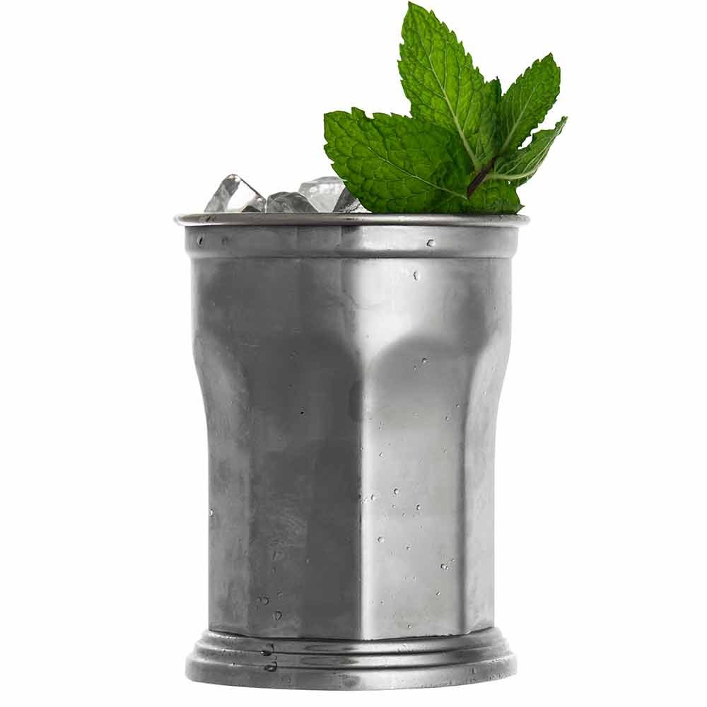 Urban Bar Julep Cup, Octagonal, Cocktail Mug, 18/8 Stainless Steel 39cl Model No UB2971