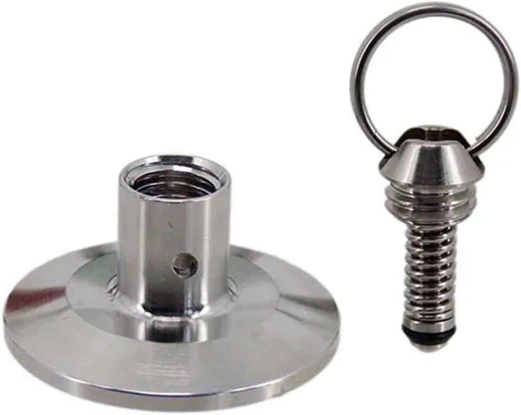 1pc 1.5 Inch Tri Clamp End Cap with Pull Ring Pressure Relief Valve(PRV) 17/35/65/100psi Homebrew(17psi)