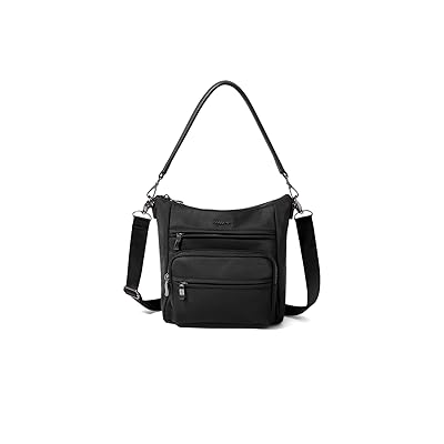 Baggallini Nolita Convertible Crossbody Cross Body Handbags Black Twill, Nylon