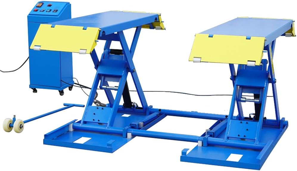 6614 lbs. Automotive Auto Lift Mid Rise Scissor Automotive Car Lift 110V with 12 Months Parts Replacement