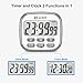 Habor Kitchen Timer, 24-Hours Digital Timer [Multifunctional] with Clock for Cooking, Loud Alarm & Strong Magnet, Count-Up & Count Down for Kitchen Baking Sports Games Office Study (Battery Included)