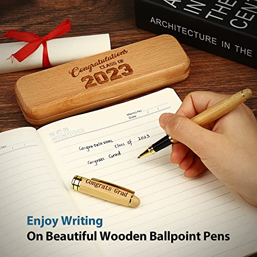 Congrats Class Of 2023 Gift, Ballpoint Pen & Case Set For Men Or Women, Engraved Rollerball Pen (Class Of 2023) #TOP3