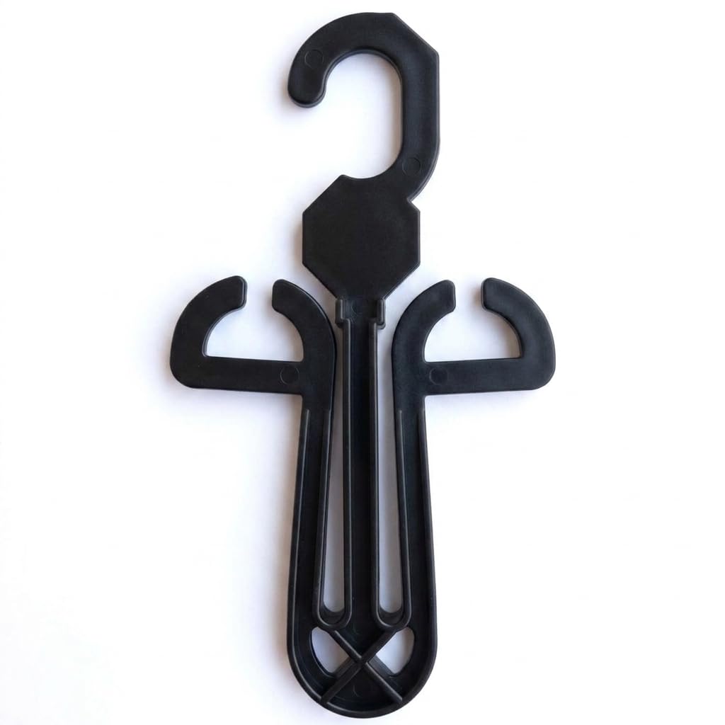 Arah Plastic Footwear Hanger for Slippers & Sandals Durable Shoe Display Hook for Retail Stores & Home Organization Space-Saving Slipper/Chappal Holder (6 Inch) (100, Black)-image-6