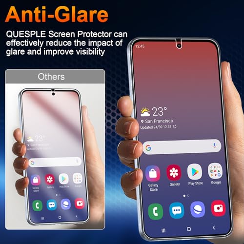 QUESPLE 2 Pack for Samsung Galaxy S25 Matte Privacy Screen Protector [Not Glass], 360° Anti-Spy, Anti-Scratch, Anti-Glare, Support Fingerprint Unlock by QUESPLE - Used condition - Image 5