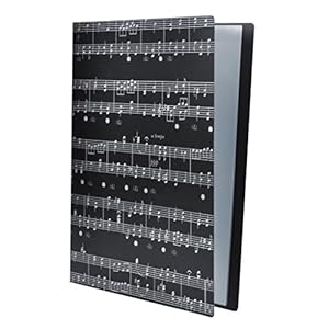 Muziekmap document papieren map muziekliefhebbers – #6 zwart