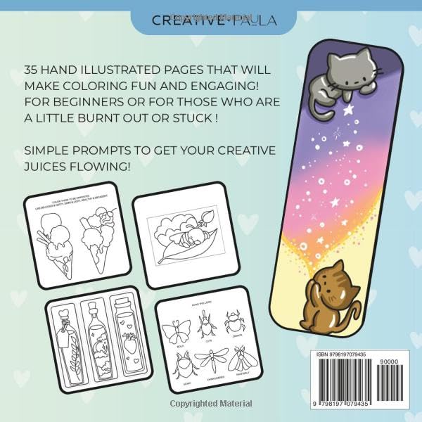 Small Art: a Coloring Book for Creative Block: Filled with Small Art for when even Coloring feels like too much! image 3