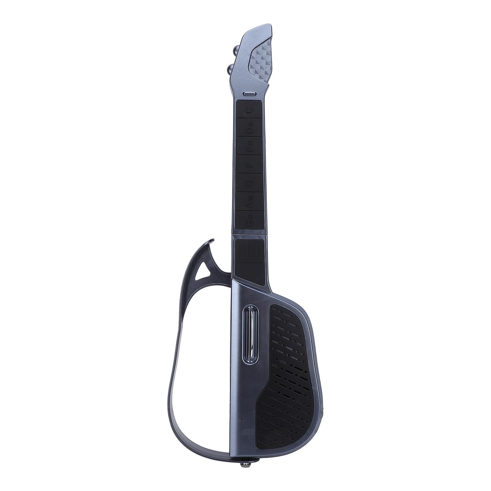 Btuty Electronic Guitar Beginner, Portable Foldable Stringless Guitar with 7 Sound Keys for, Easy to Play Lightweight Rounded Design Rechargeable Battery (Black)