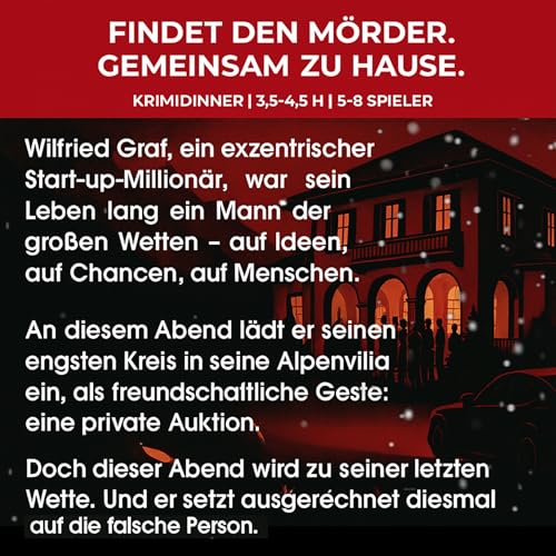 Stadtkrimis Exit Escape Stadtführung BORGOS Auktion – Immersives Krimidinner für Zuhause 5–8 Personen | Rollenspiel mit Komplizen & Intrigen | Ab 16 Jahren | Krimispiel mit Spannung & Geheimnissen
