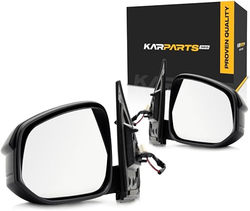 Miniatura 10 de Espejo de puerta para Toyota RAV4 2013 2014 2015 lado del pasajero  Potencia  No calefactable  Negro  Reemplazo para TO1321309  87910-42B70