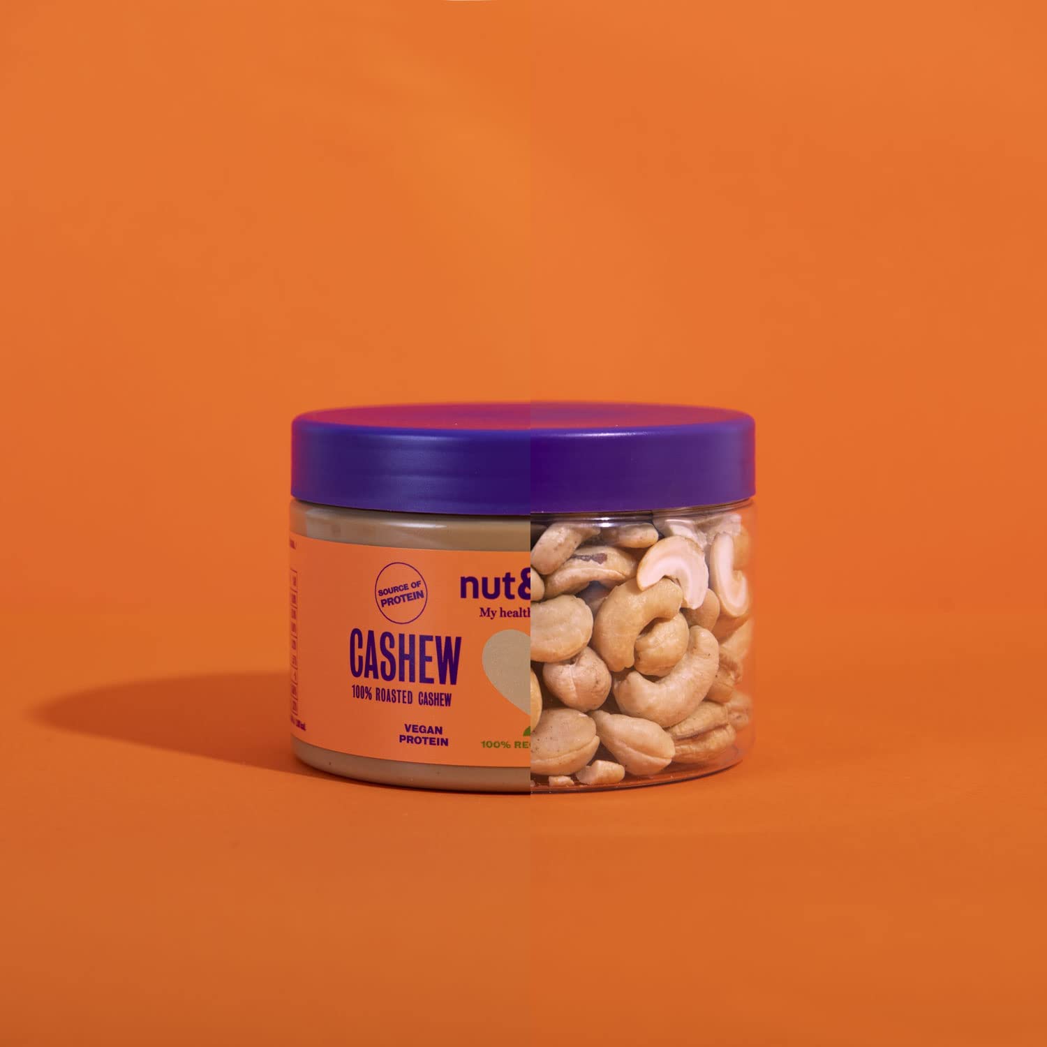 Crema de anacardos nut&me 500 gr | Hecho 100% con anacardos tostados | Sin azúcar, sin gluten y sin aditivos | Sin aceite de palma