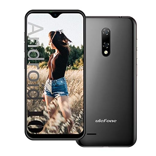 Ulefone Note 8P, Android 10 Smartphone ohne Vertrag Günstig, 5,5’’ Wassertropfen-Bildschirm 4G LTE Handy, 2GB+16GB, DUAL SIM + SD (3 Kartensteckplätze), Gesichtsentsperrung, 8MP+2MP+5MP, GPS Schwarz