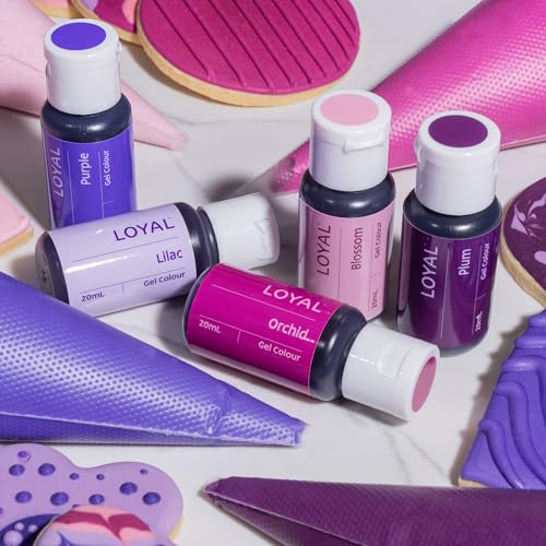 Image of Loyal Gel Food Coloring | Vibrant Color for Buttercream, Fondant, Royal Icing, Gum Paste, Marzipan and Cake Batter | Gel-Based Concentrated Food Dye - 20ml Plum