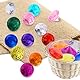 Realjoy 12 Stück Edelsteine für Kinder, 40mm Groß Acryl Diamanten,Diamantkristalle Transparent,Kunststoff Diamanten Deco für Vasen, Tischdeko, Party Mitgebsel, Hochzeit(10 Farbe)