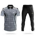 Dika Sports Name and Number Jersey Cricket t-Shirt Short Sleeve Dryfit Tshirt for mencricket Jersey for Men Customized Trackpant - Pack of 2 Black gallery image