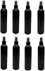 Natural Farms 8 oz Black Cosmo Plastic Spray Bottles -8 Pack Empty Spray Bottle Refillable - BPA Free - Essential Oils - Aromatherapy | Black Fine Mist Sprayers with Dust Caps - Made in the USA