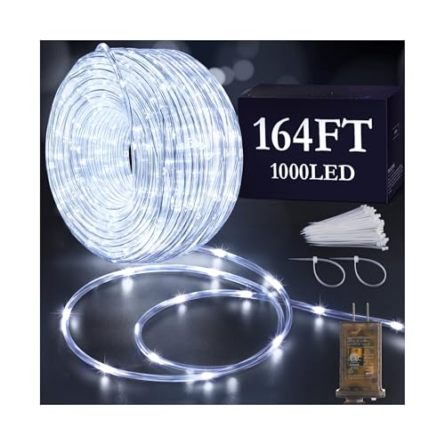 Guirlande lumineuse étanche fini les câbles trop courts avec ce tube 50m 1000 LED extérieur