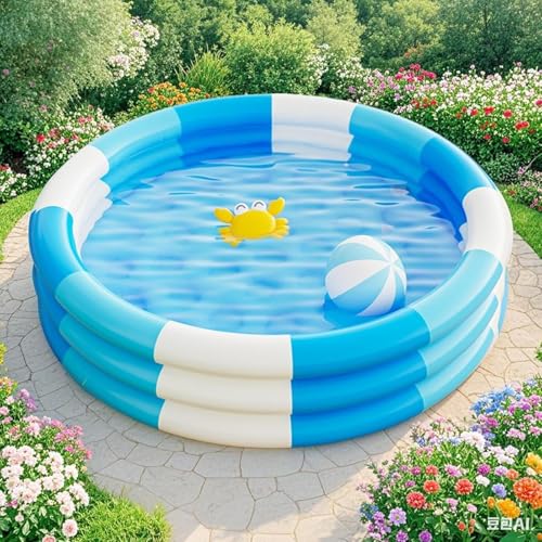 Piscine gonflable avec structure de jeu d'eau renforcé - 3