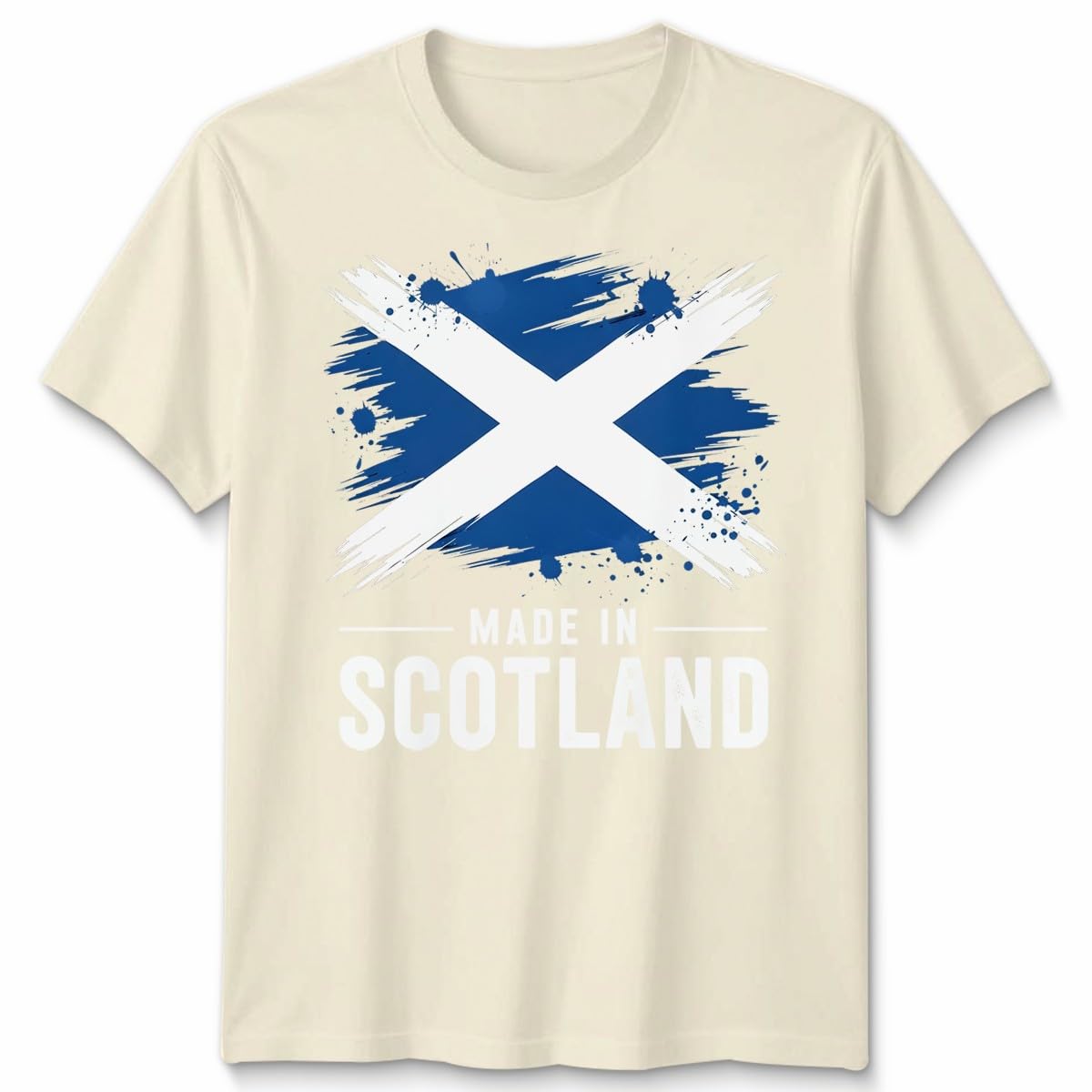 Made in Scotland Unisex T Shirt Scottish Flag Tee Football Rugby Fan Patriot Top Unisex 3XL