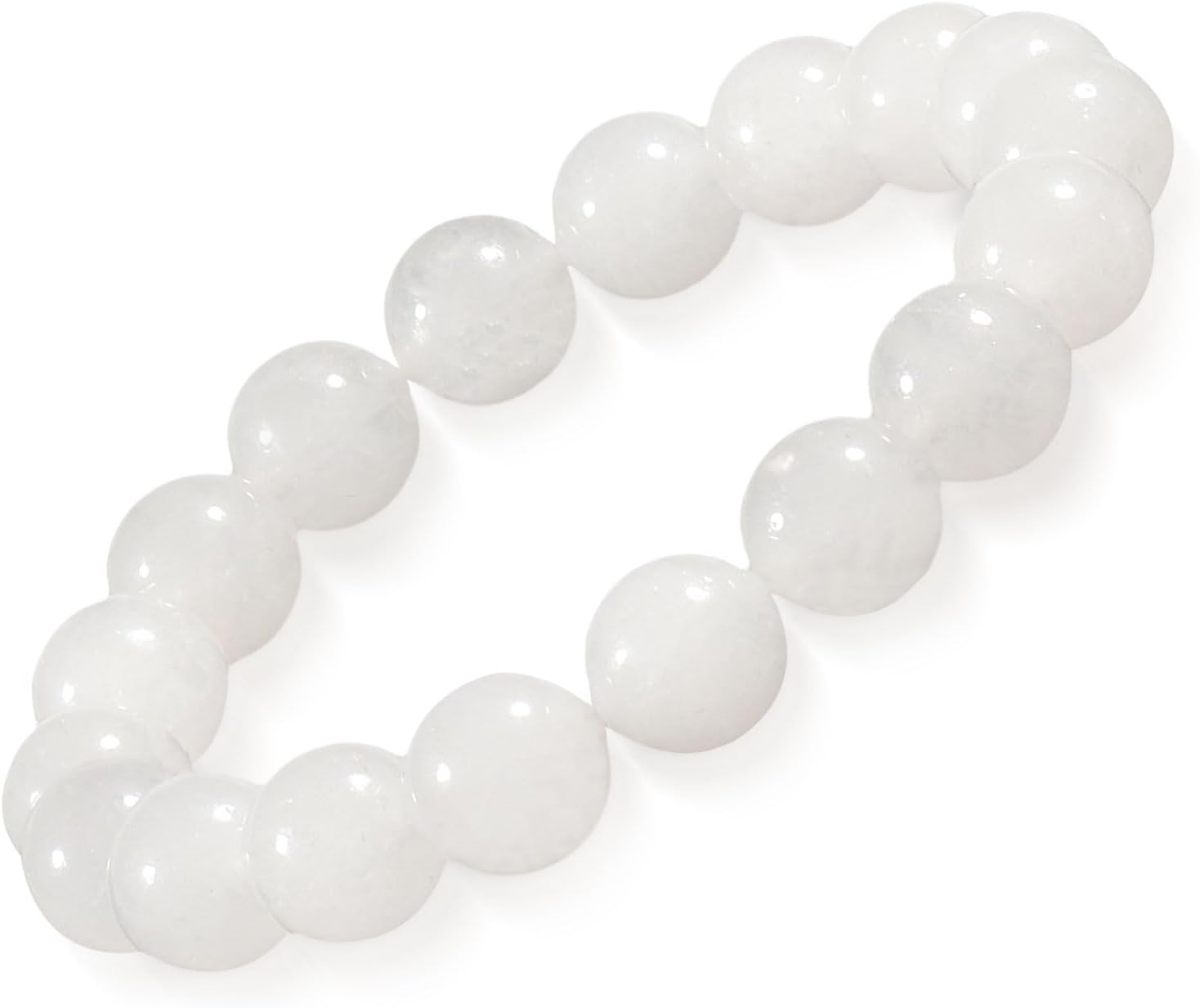 Natural Stretch Lapis Lazuli Bracelet 10mm Healing Crystal Beads Bracelet for Women Men Energy Quartz Chakra Jewelry Meditation Emotion Control Stress & Anxiety Relief Bracelet