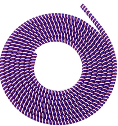 Image of Spiral Cable Protector, Data Cable Protective Sleeve, Headphone Saver, Charger Protective Cover, Wire Repair /Strain Relief Cable Wrap Tube for USB Data Cable Headphone Cable (Red+purpal)