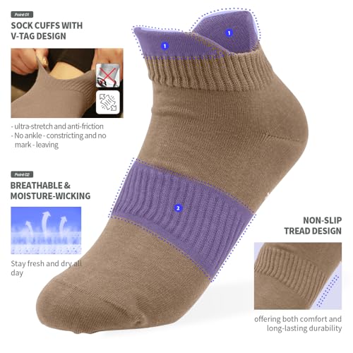 Women's Cotton Socks,Low Cut Cotton Socks for Women3