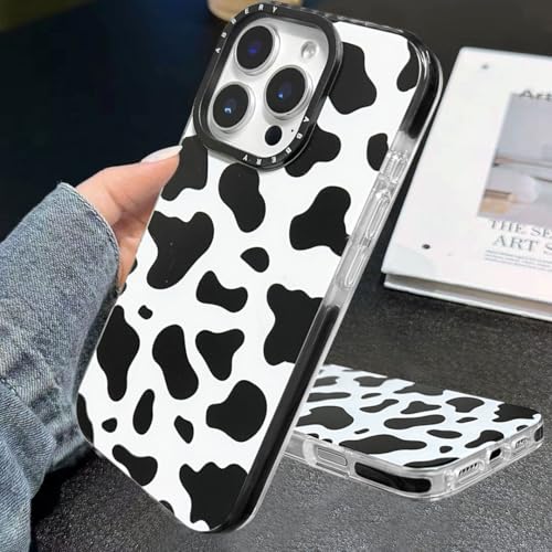 Coque iPhone 16 Pro Max imprimé vache silicone transparent - 6