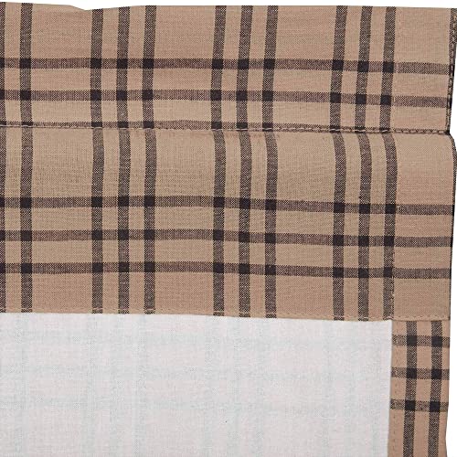 VHC-Brands-Farmhouse-Kitchen-Window-Curtains-Sawyer-Mill-Plaid-Tan-36-Inch-Prairie-Swag-Pair-Charcoal-Black VHC Brands Farmhouse Kitchen Window Curtains Sawyer Mill Plaid Tan 36 Inch Prairie Swag Pair Charcoal Black
