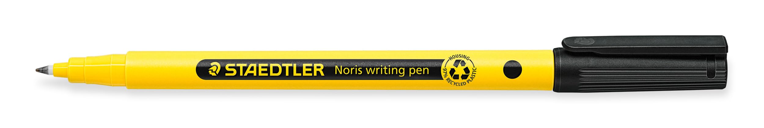 STAEDTLER Noris cienkopis do pisania, 50 sztuk, czarne długopisy do pisania ręcznego, przybory szkolne i biurowe, szerokość linii 0,6 mm