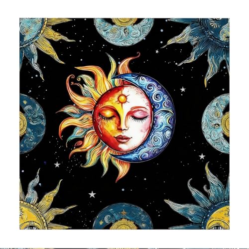 THXFUNAREA Mantel de Tarot y Tapete para Cartas del Oráculo,