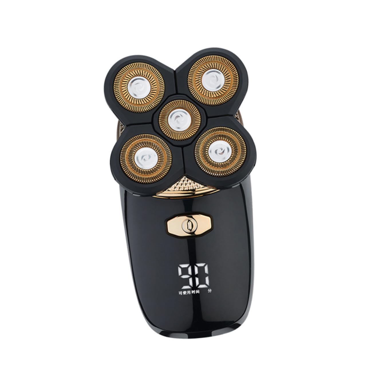 TEHAUX Rasoio Elettrico Tagliacapelli e Tagliabarba Ricaricabile USB 5 in 1 Dorato, Lavabile e Silenzioso, Precisione, Contorni e Rifiniture, Comodo e Durevole per Cura Chioma