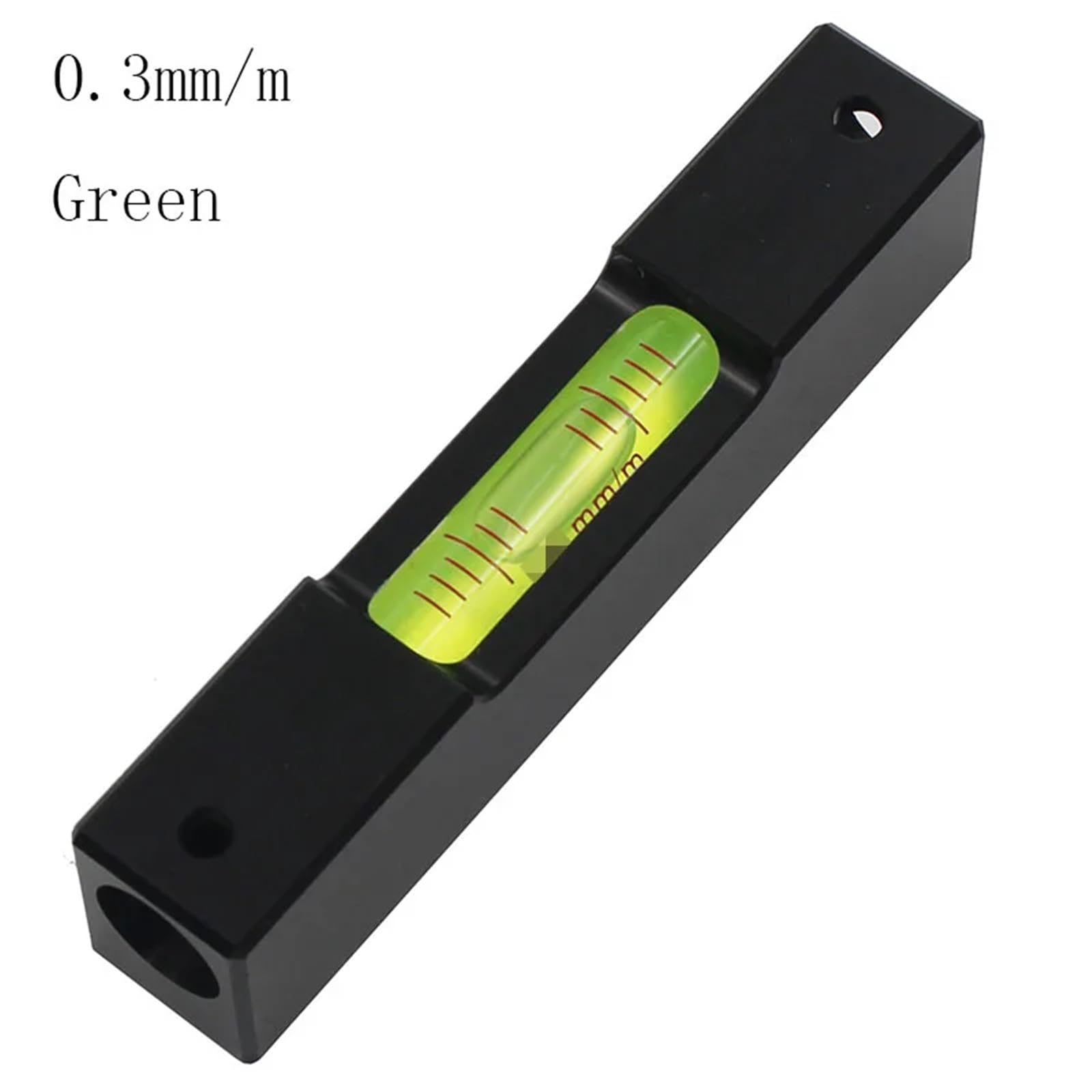 Ampolla di vetro di livello 100 mm Alluminio Multi precisione 0,3/0,6/1,0 mm HA100(0.30mm green)