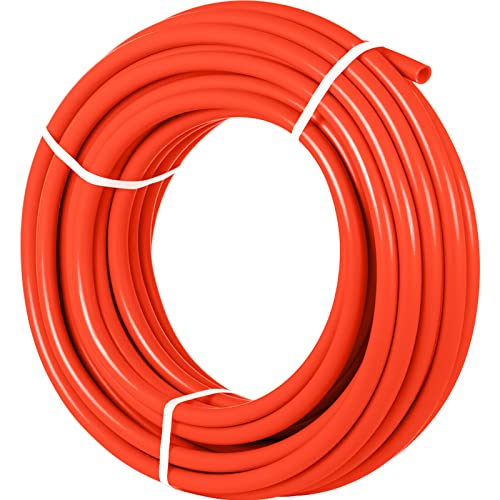 Quality Pipes, (1) 5/8\" x 400ft roll of PEX Tubing with (O2) Oxygen Barrier for Radiant Heating Applications (Red Color), (N. 04)