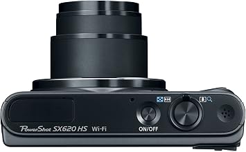 Canon PowerShot SX620 HS 20.2 MP Digital Compact Camera (3 Inch Display, 25 x Optical Zoom, Wi-Fi, NFC, Full HD Video) - Black