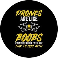 Vista 3 de Drones Are Like Boobs Drone Quadcopter FPV UAV RC Pilot PopSockets Swappable PopGrip