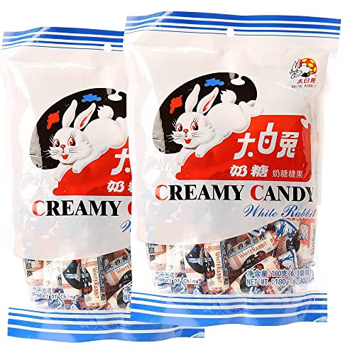 White Rabbit Creamy Candy 180g/6.3oz 2 pack,Packed By Eelicious's Affiliated Company