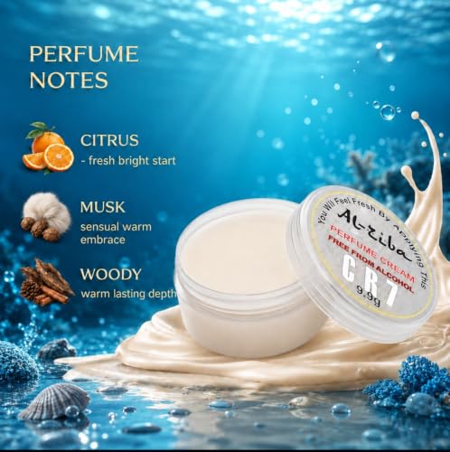 Image of Solid Perfume CR7 | Al Zeba CR7 Solid Perfume Cream 9.9g | Alcohol-Free Long Lasting Fragrance Balm for Men & Women | Pocket Size