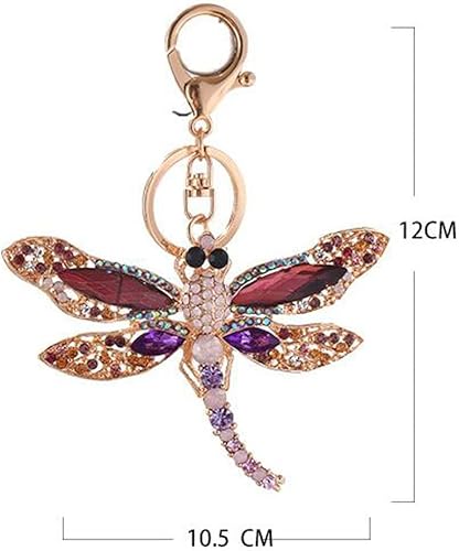 Miniatura 9 de Llavero de libélula con dije, llavero de automóvil, bolsa de automóvil, anillos, organizador de llaves de automóvil, accesorios para llavero