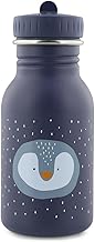 wunderwunsch Trinkflasche optional personalisiert für Kinder, Flasche personalisiert, Babyflasche, Kinder Trinkflasche, Trixie Trinkflasche mit individuellem Namen (Pinguin, 350ml)