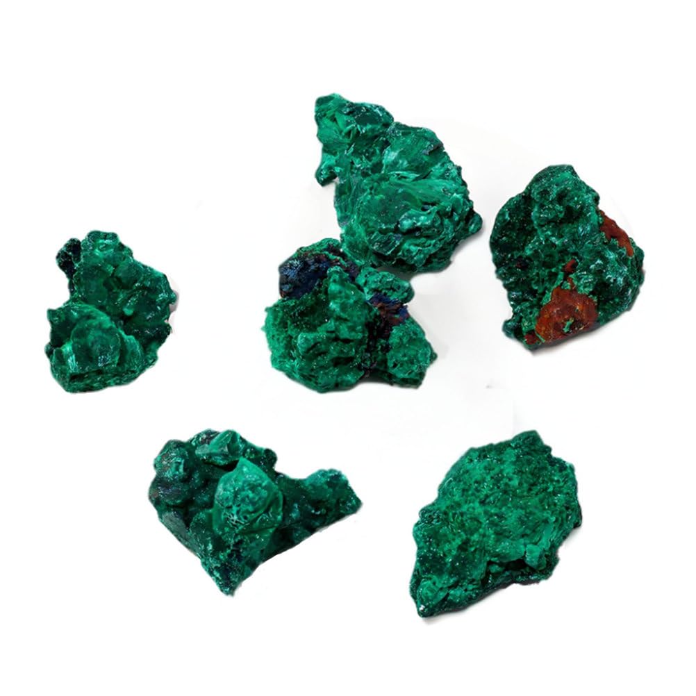 QWZTAEOZA Malachite Stone Crystals Raw Irregular Rough and Crystal Gem for Fountain, Fish Tank, HomeGarden Decor,1000g